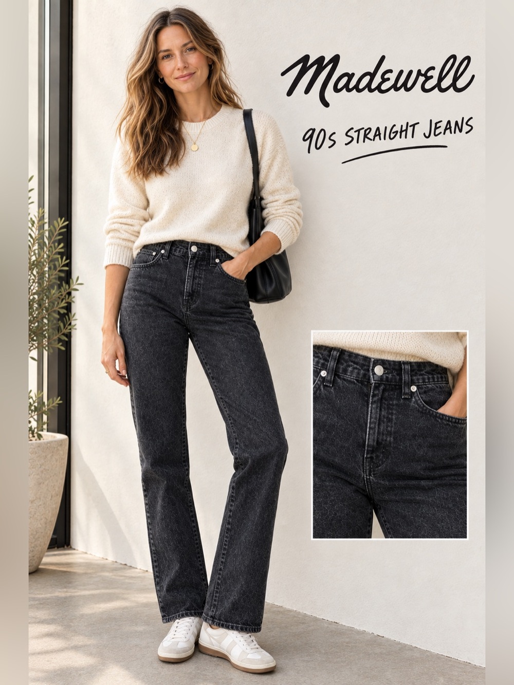 Madewell 90s Straight-Leg Women's black Jeans